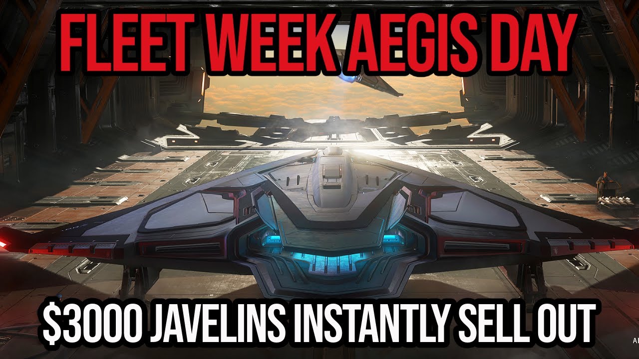 Star Citizen Fleet Week Aegis Day Idris & Javelin Instantly Sell Out